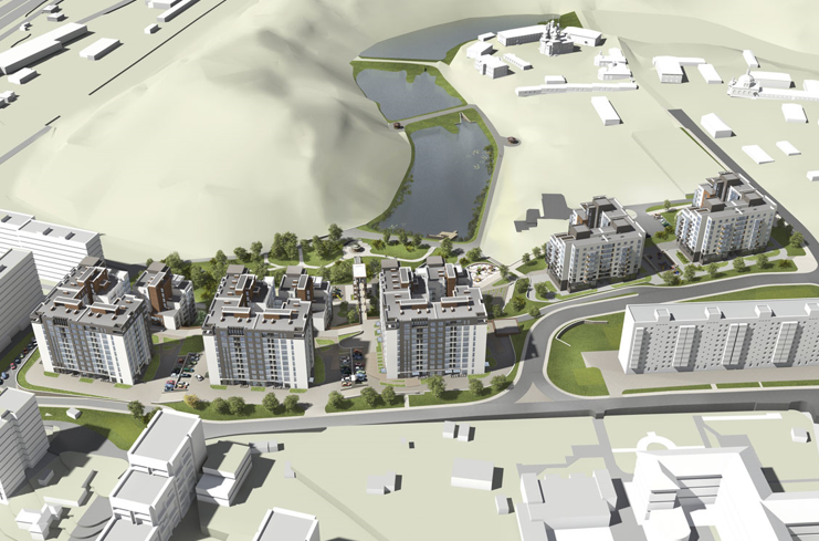 Рендеры предыдущего проекта застройки